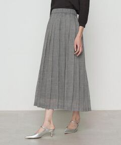 COMME CA COMFORT / コムサ・コンフォート（Lサイズ） ロング・マキシ丈スカート | 〔 TALLサイズ 〕 ラミー プリーツスカート