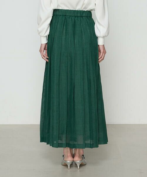 COMME CA COMFORT / コムサ・コンフォート（Lサイズ） ロング・マキシ丈スカート | 〔 TALLサイズ 〕 ラミー プリーツスカート | 詳細11