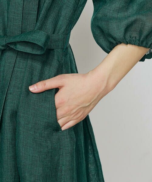 COMME CA COMFORT / コムサ・コンフォート（Lサイズ） ロング・マキシ丈ワンピース | 〔 TALLサイズ 〕 ラミーシャツ ドレス | 詳細13