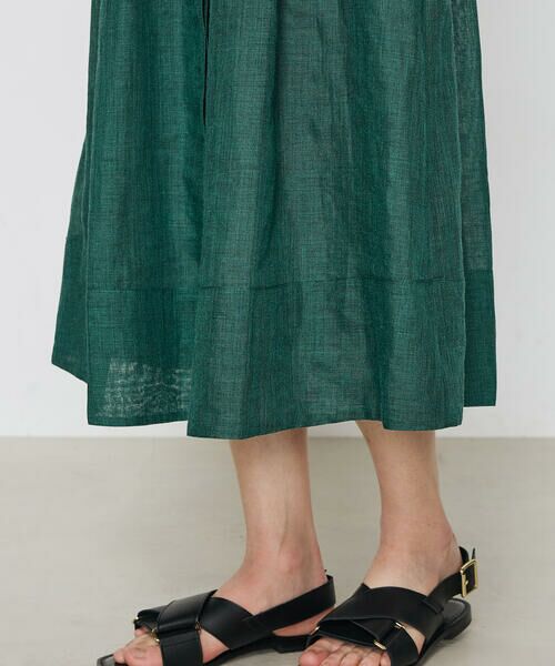 COMME CA COMFORT / コムサ・コンフォート（Lサイズ） ロング・マキシ丈ワンピース | 〔 TALLサイズ 〕 ラミーシャツ ドレス | 詳細15