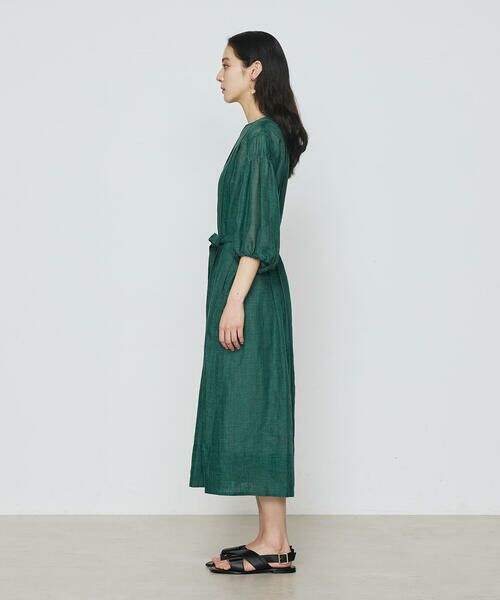 COMME CA COMFORT / コムサ・コンフォート（Lサイズ） ロング・マキシ丈ワンピース | 〔 TALLサイズ 〕 ラミーシャツ ドレス | 詳細8