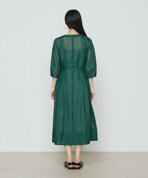 COMME CA COMFORT / コムサ・コンフォート（Lサイズ） ロング・マキシ丈ワンピース | 〔 TALLサイズ 〕 ラミーシャツ ドレス | 詳細10