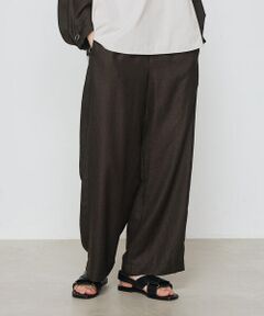 COMME CA COMFORT / コムサ・コンフォート（Lサイズ） その他パンツ | 〔 +サイズ 〕 麻調合繊 ワイドパンツ