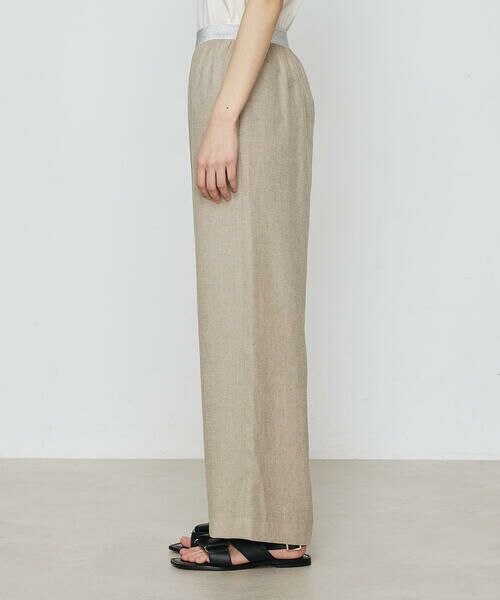 COMME CA COMFORT / コムサ・コンフォート（Lサイズ） その他パンツ | 〔 +サイズ 〕 麻調合繊 ワイドパンツ | 詳細21
