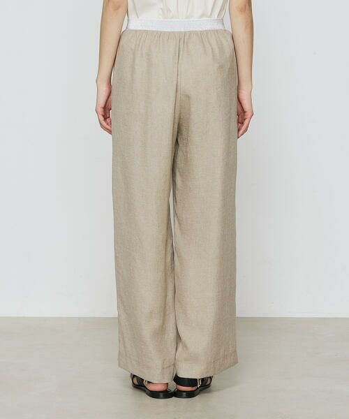 COMME CA COMFORT / コムサ・コンフォート（Lサイズ） その他パンツ | 〔 +サイズ 〕 麻調合繊 ワイドパンツ | 詳細22