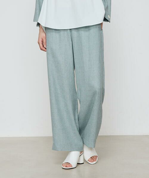 COMME CA COMFORT / コムサ・コンフォート（Lサイズ） その他パンツ | 〔 +サイズ 〕 麻調合繊 ワイドパンツ | 詳細30