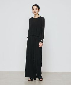 COMME CA COMFORT / コムサ・コンフォート（Lサイズ） その他パンツ | 〔 +サイズ 〕 ハイテンションポンチライト ジレセットアップ