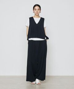 COMME CA COMFORT / コムサ・コンフォート（Lサイズ） その他パンツ | 〔 +サイズ 〕 ハイテンションポンチライト ジレセットアップ