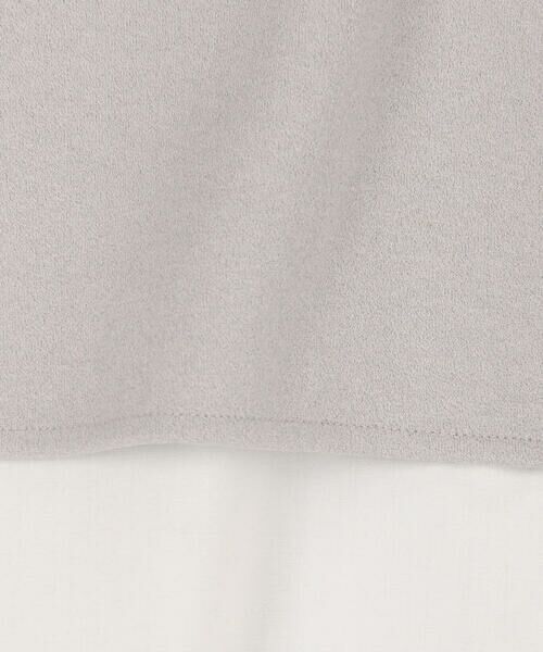 COMME CA COMFORT / コムサ・コンフォート（Lサイズ） スウェット | 〔 +サイズ 〕 ブークレダンボール レイヤード風フード付トレーナー | 詳細1