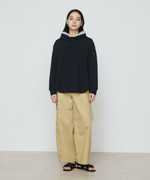 COMME CA COMFORT / コムサ・コンフォート（Lサイズ） スウェット | 〔 +サイズ 〕 ブークレダンボール レイヤード風フード付トレーナー | 詳細2