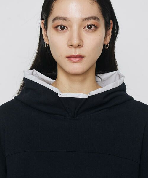 COMME CA COMFORT / コムサ・コンフォート（Lサイズ） スウェット | 〔 +サイズ 〕 ブークレダンボール レイヤード風フード付トレーナー | 詳細8