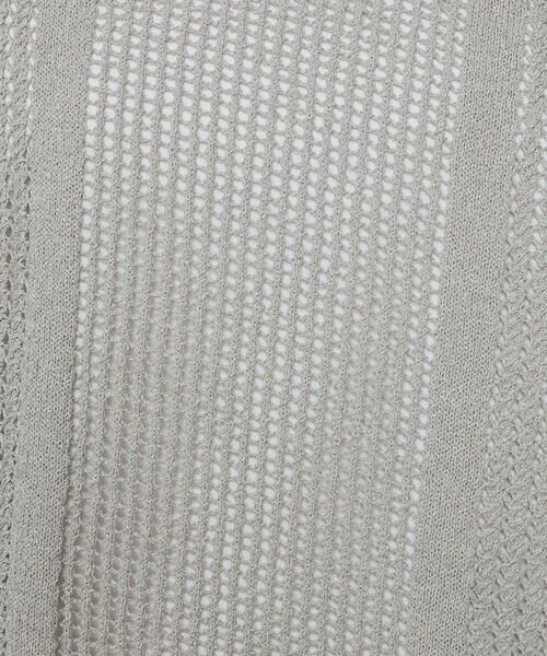 COMME CA COMFORT / コムサ・コンフォート（Lサイズ） その他トップス | 〔 +サイズ 〕 【2WAY】和紙×peフリーゼヤーン スクエアメッシュベスト | 詳細16