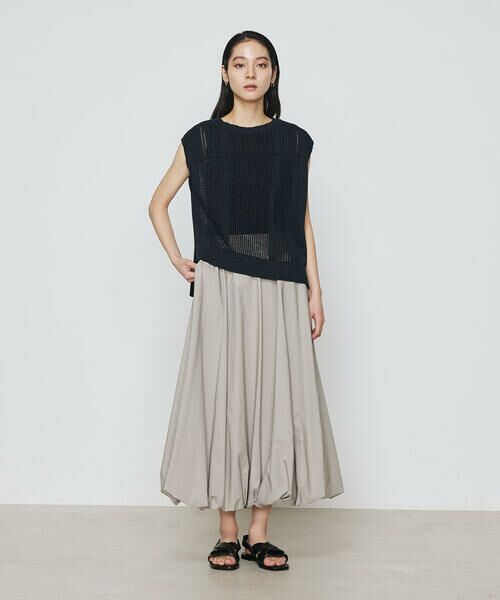 COMME CA COMFORT / コムサ・コンフォート（Lサイズ） その他トップス | 〔 +サイズ 〕 【2WAY】和紙×peフリーゼヤーン スクエアメッシュベスト | 詳細18