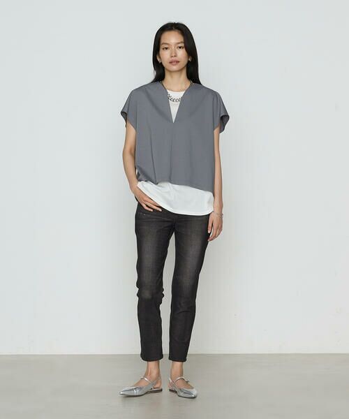 COMME CA COMFORT / コムサ・コンフォート(Lサイズ) カットソー | 〔 TALLサイズ 〕 TCポンチ アンサンブルプルオーバー | 詳細1