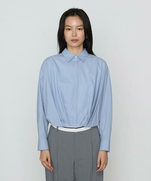 COMME CA COMFORT / コムサ・コンフォート（Lサイズ） シャツ・ブラウス | 〔 TALLサイズ 〕 コットンポプリンストライプ シャツ | 詳細12