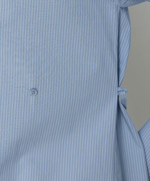 COMME CA COMFORT / コムサ・コンフォート（Lサイズ） ロング・マキシ丈ワンピース | 〔 TALLサイズ 〕 コットンポプリンストライプ シャツワンピース | 詳細11