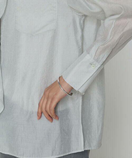 COMME CA COMFORT / コムサ・コンフォート（Lサイズ） シャツ・ブラウス | 〔 TALLサイズ 〕 シアーキュプラシルク シャツ | 詳細11