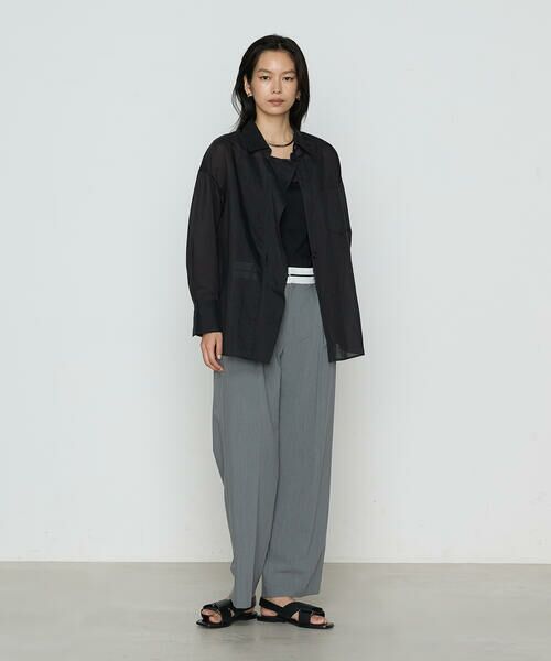 COMME CA COMFORT / コムサ・コンフォート（Lサイズ） シャツ・ブラウス | 〔 TALLサイズ 〕 シアーキュプラシルク シャツ | 詳細17