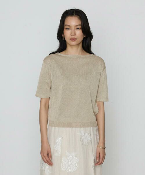 COMME CA COMFORT / コムサ・コンフォート（Lサイズ） ニット・セーター | 〔 TALLサイズ 〕 ラメリネンニット プルオーバー | 詳細13