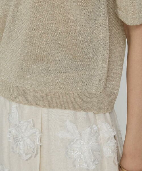 COMME CA COMFORT / コムサ・コンフォート（Lサイズ） ニット・セーター | 〔 TALLサイズ 〕 ラメリネンニット プルオーバー | 詳細17