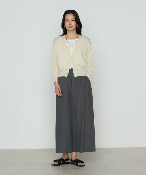 COMME CA COMFORT / コムサ・コンフォート（Lサイズ） その他パンツ | 〔 TALLサイズ 〕 コットンタイプライター ギャザーワイドパンツ | 詳細5