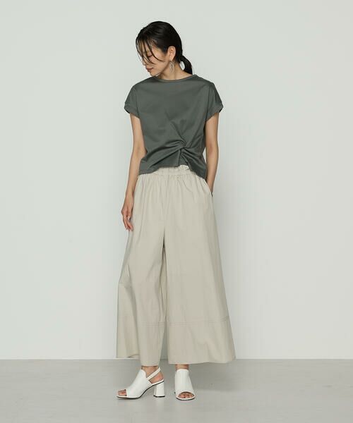 COMME CA COMFORT / コムサ・コンフォート（Lサイズ） その他パンツ | 〔 TALLサイズ 〕 コットンタイプライター ギャザーワイドパンツ | 詳細16