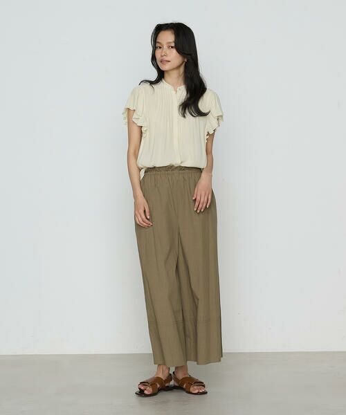 COMME CA COMFORT / コムサ・コンフォート（Lサイズ） その他パンツ | 〔 TALLサイズ 〕 コットンタイプライター ギャザーワイドパンツ | 詳細22