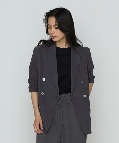 COMME CA COMFORT / コムサ・コンフォート（Lサイズ） その他アウター | 〔 TALLサイズ 〕 リネン ジャケット | 詳細4
