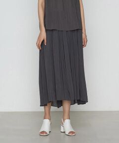 COMME CA COMFORT / コムサ・コンフォート（Lサイズ） ロング・マキシ丈スカート | 〔 TALLサイズ 〕 【セットアップ対応】シャンブレーカッセン スカート