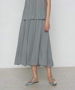 COMME CA COMFORT / コムサ・コンフォート（Lサイズ） ロング・マキシ丈スカート | 〔 TALLサイズ 〕 【セットアップ対応】シャンブレーカッセン スカート