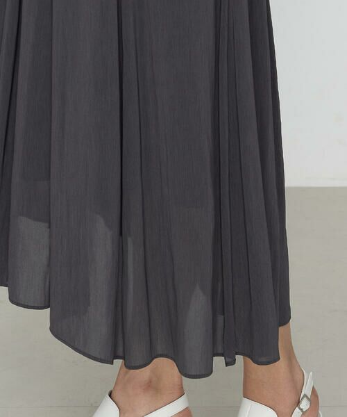 COMME CA COMFORT / コムサ・コンフォート（Lサイズ） ロング・マキシ丈スカート | 〔 TALLサイズ 〕 【セットアップ対応】シャンブレーカッセン スカート | 詳細9
