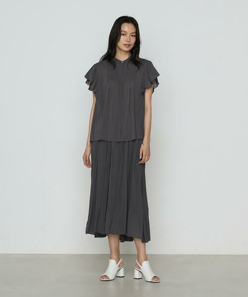 COMME CA COMFORT / コムサ・コンフォート（Lサイズ） ロング・マキシ丈スカート | 〔 TALLサイズ 〕 【セットアップ対応】シャンブレーカッセン スカート | 詳細2