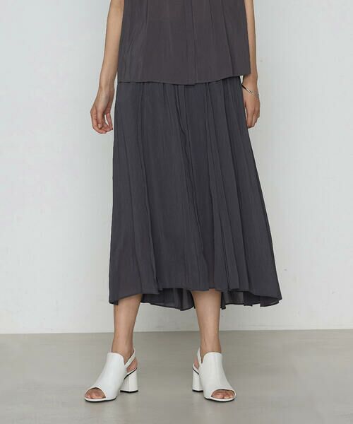 COMME CA COMFORT / コムサ・コンフォート（Lサイズ） ロング・マキシ丈スカート | 〔 TALLサイズ 〕 【セットアップ対応】シャンブレーカッセン スカート | 詳細4