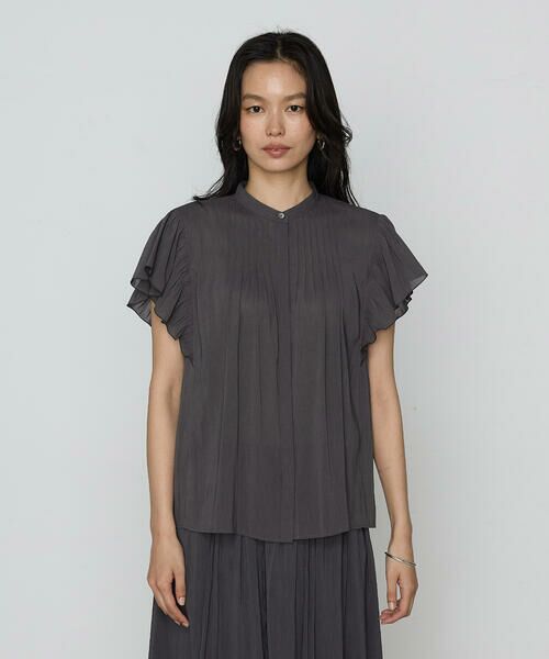 COMME CA COMFORT / コムサ・コンフォート（Lサイズ） シャツ・ブラウス | 〔 TALLサイズ 〕 【セットアップ対応】シャンブレーカッセン ブラウス | 詳細5