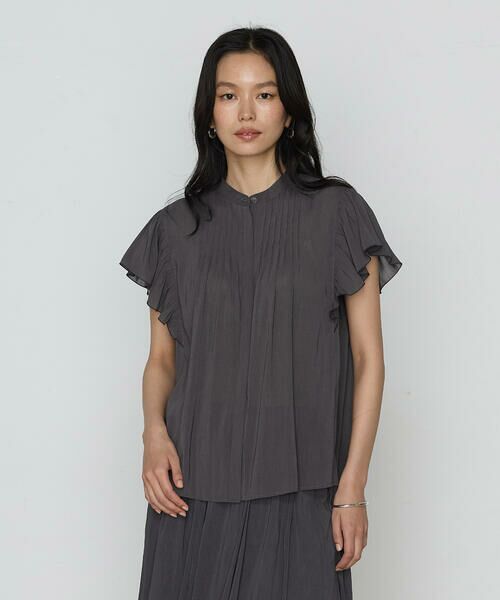 COMME CA COMFORT / コムサ・コンフォート（Lサイズ） シャツ・ブラウス | 〔 TALLサイズ 〕 【セットアップ対応】シャンブレーカッセン ブラウス | 詳細3