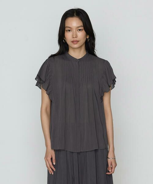 COMME CA COMFORT / コムサ・コンフォート（Lサイズ） シャツ・ブラウス | 〔 TALLサイズ 〕 【セットアップ対応】シャンブレーカッセン ブラウス | 詳細4