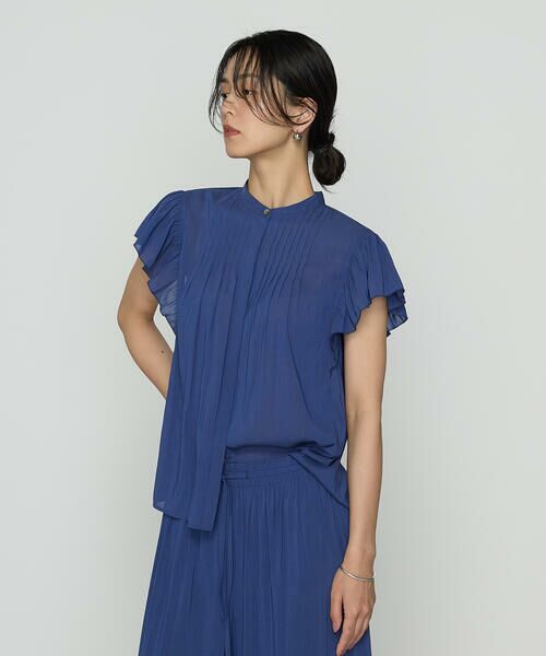 COMME CA COMFORT / コムサ・コンフォート（Lサイズ） シャツ・ブラウス | 〔 TALLサイズ 〕 【セットアップ対応】シャンブレーカッセン ブラウス | 詳細29