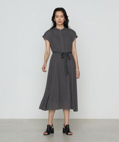 COMME CA COMFORT / コムサ・コンフォート（Lサイズ） ロング・マキシ丈ワンピース | 〔 TALLサイズ 〕 シャンブレーカッセン シャツドレス