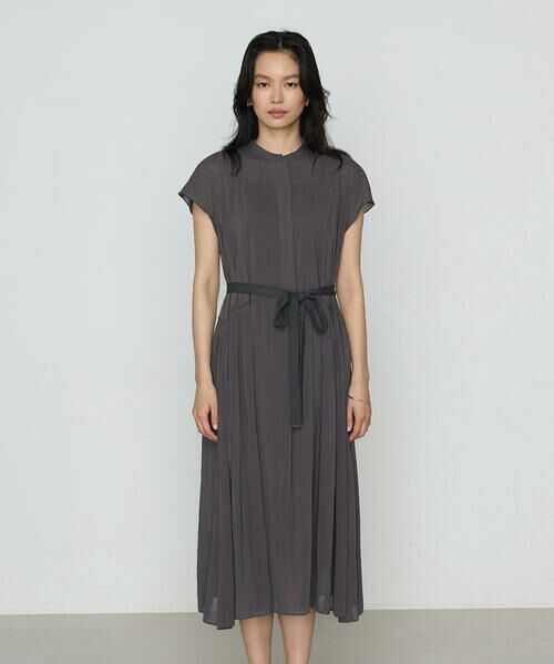 COMME CA COMFORT / コムサ・コンフォート（Lサイズ） ロング・マキシ丈ワンピース | 〔 TALLサイズ 〕 シャンブレーカッセン シャツドレス | 詳細7