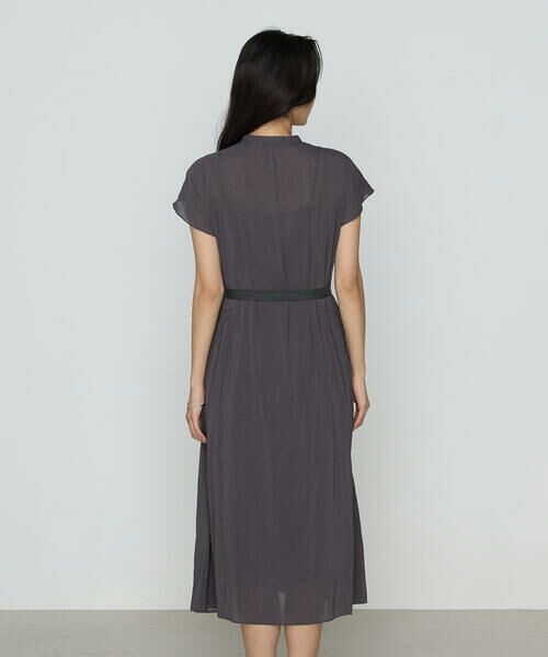 COMME CA COMFORT / コムサ・コンフォート（Lサイズ） ロング・マキシ丈ワンピース | 〔 TALLサイズ 〕 シャンブレーカッセン シャツドレス | 詳細9