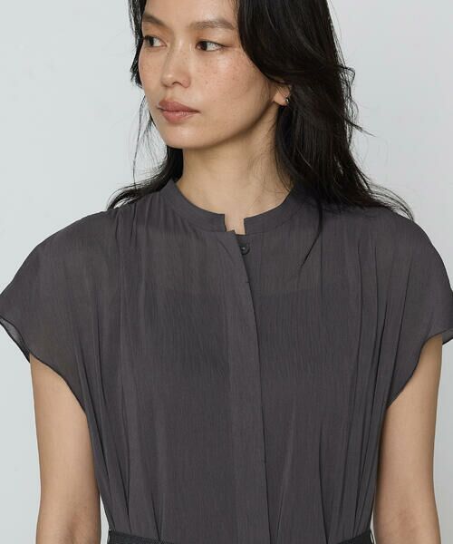 COMME CA COMFORT / コムサ・コンフォート（Lサイズ） ロング・マキシ丈ワンピース | 〔 TALLサイズ 〕 シャンブレーカッセン シャツドレス | 詳細10