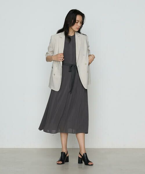 COMME CA COMFORT / コムサ・コンフォート（Lサイズ） ロング・マキシ丈ワンピース | 〔 TALLサイズ 〕 シャンブレーカッセン シャツドレス | 詳細2