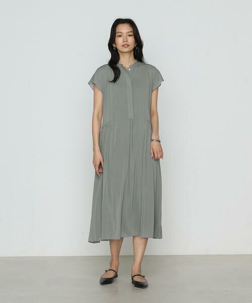 COMME CA COMFORT / コムサ・コンフォート（Lサイズ） ロング・マキシ丈ワンピース | 〔 TALLサイズ 〕 シャンブレーカッセン シャツドレス | 詳細14