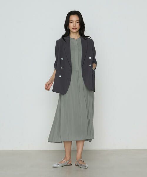 COMME CA COMFORT / コムサ・コンフォート（Lサイズ） ロング・マキシ丈ワンピース | 〔 TALLサイズ 〕 シャンブレーカッセン シャツドレス | 詳細16