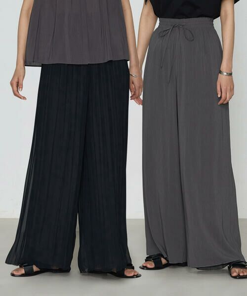 COMME CA COMFORT / コムサ・コンフォート(Lサイズ) その他パンツ | 〔 TALLサイズ 〕 シフォン×シャンブレーカッセン リバーシブルパンツ | 詳細1