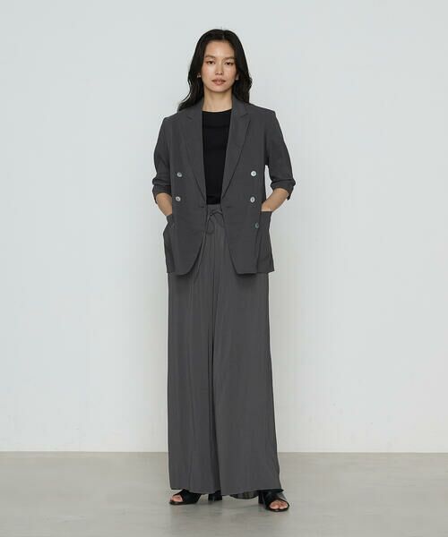 COMME CA COMFORT / コムサ・コンフォート(Lサイズ) その他パンツ | 〔 TALLサイズ 〕 シフォン×シャンブレーカッセン リバーシブルパンツ | 詳細5