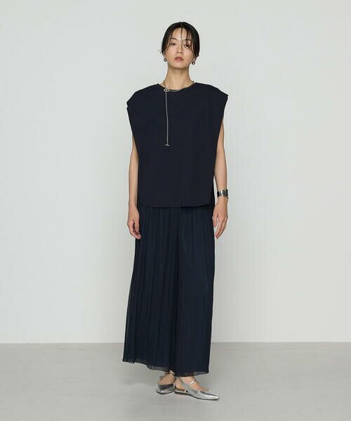 COMME CA COMFORT / コムサ・コンフォート(Lサイズ) その他パンツ | 〔 TALLサイズ 〕 シフォン×シャンブレーカッセン リバーシブルパンツ | 詳細20