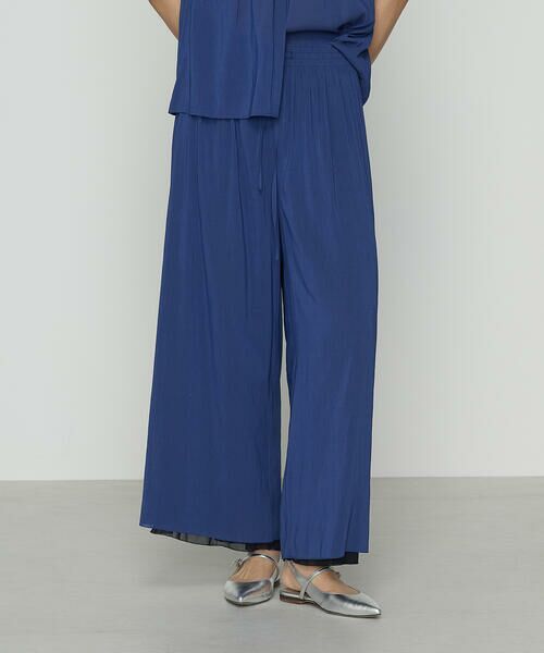 COMME CA COMFORT / コムサ・コンフォート(Lサイズ) その他パンツ | 〔 TALLサイズ 〕 シフォン×シャンブレーカッセン リバーシブルパンツ | 詳細21