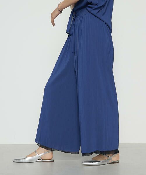 COMME CA COMFORT / コムサ・コンフォート(Lサイズ) その他パンツ | 〔 TALLサイズ 〕 シフォン×シャンブレーカッセン リバーシブルパンツ | 詳細22