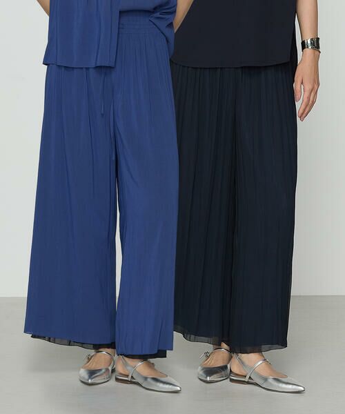 COMME CA COMFORT / コムサ・コンフォート(Lサイズ) その他パンツ | 〔 TALLサイズ 〕 シフォン×シャンブレーカッセン リバーシブルパンツ | 詳細16